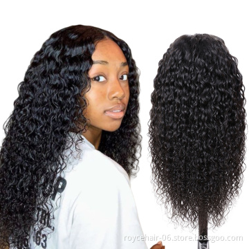 26 Inch 28 Inch 30 Inch 32 Inch Long Braided Highlighted Human Hair Water Wave Full Lace Wigs